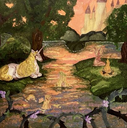The Unseen Feast - a Paint Artowrk by ambre iperti vukmirovic